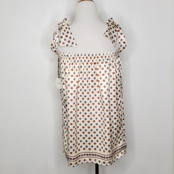 NEW Tularosa Boho Perry Top Revolve Polka Dot Scarf Print Summer Women XS - Picture 4 of 13